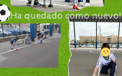 CAMPO DE FÚTBOL LISTO PARA LOS PRÓXIMOS PARTIDOS